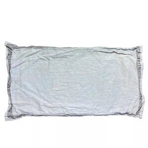 Pottery Barn King Pillowcase Sham 1 Single Cotton Linen Blend Border Bedding